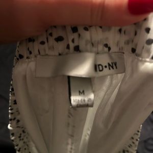 WDNY Pleated Polka Dot Skirt